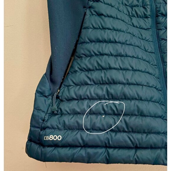 Eddie Bauer EB800 First Ascent Goose Down Packable Puffer Vest Turquoise Medium - Picture 5 of 16